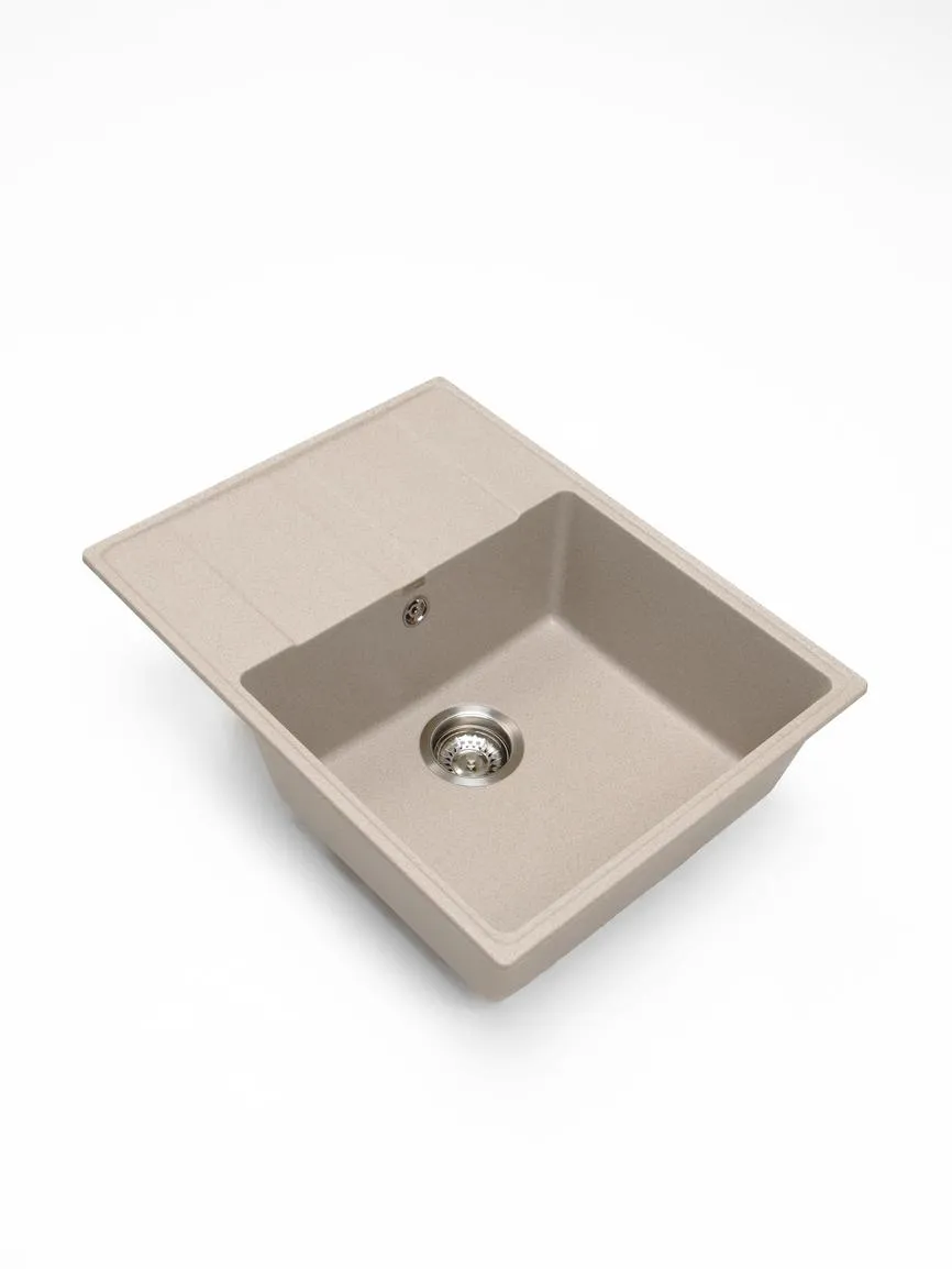 Кухонная мойка Grandex Aqua TOPLINE 65F BEIGE (600313)