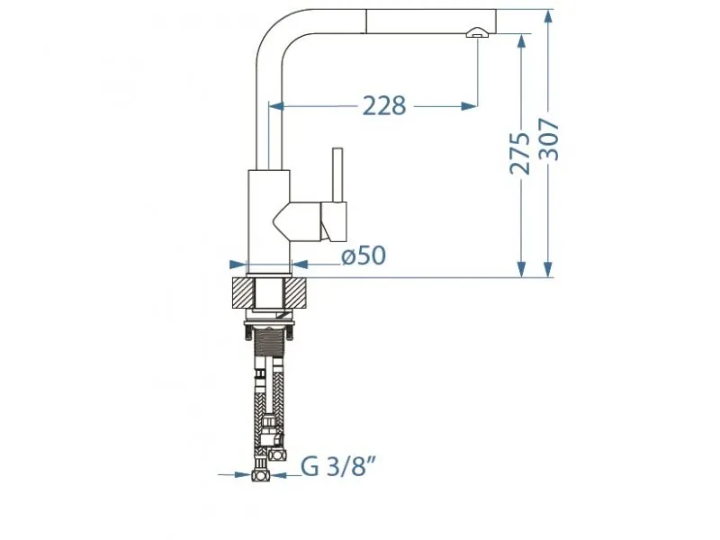 Смеситель для мойки ALVEUS ZEOS P MONARCH GOLD (1136501)