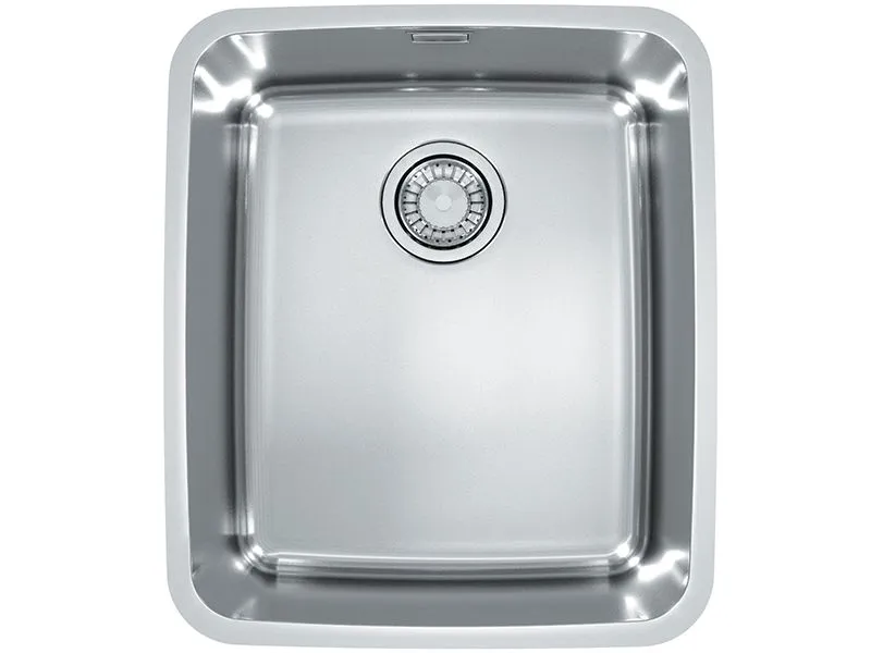 Мойка LUNO 40 SAT 90 FI 480X400 в комплекте с сифоном 1130550 (1129252)