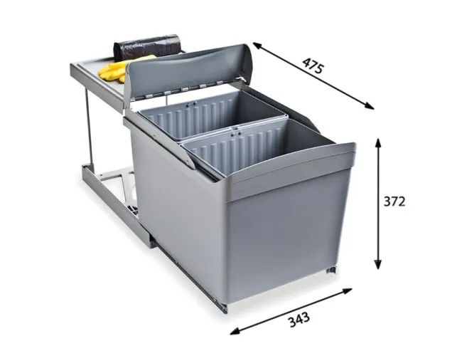 Система сортировки мусора ALBIO 30 2X16 L ALVEUS (1090336)