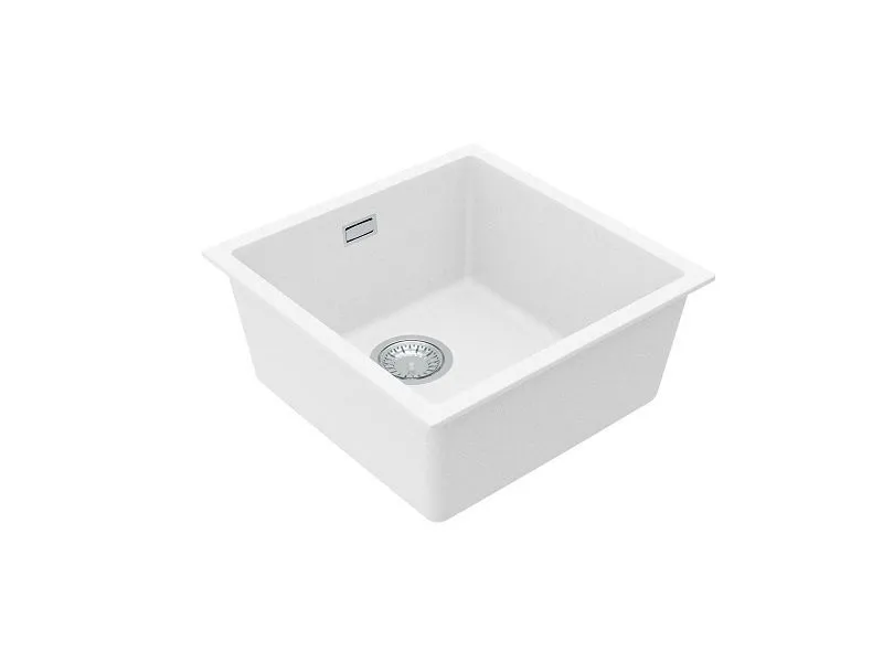 Мойка для кухни OMNI 20 GRANITAL ARCTIC-G11  450x450x198 с сифоном(1150044)