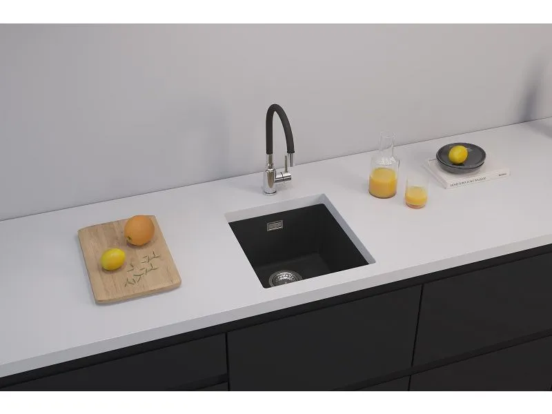 Мойка для кухни OMNI 10 GRANITAL CARBON-G91  400x450x198 с сифоном(1150041)