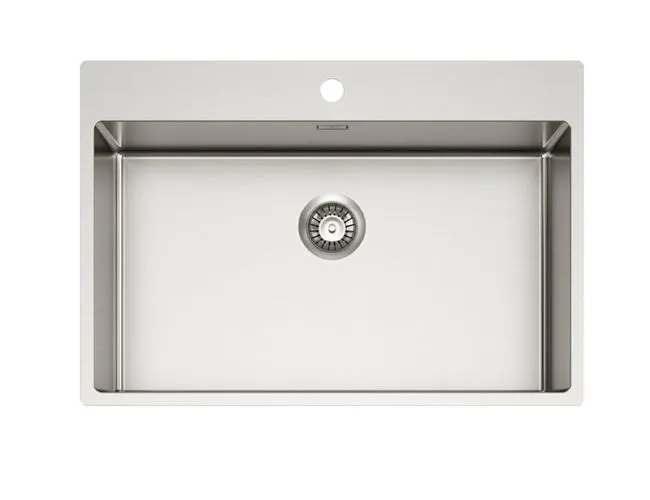 Мойка для кухни NOX 130 BRS 740x515x200 в комплекте с интегрированным сифоном (1149938)