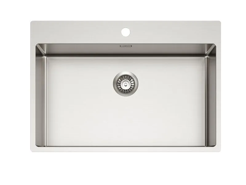 Мойка для кухни NOX 130 BRS 740x515x200 в комплекте с интегрированным сифоном (1149938)