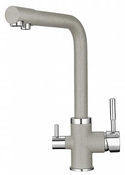 2015, Комплект кухонный смеситель Granula 2015 Базальт + Фильтр Granula