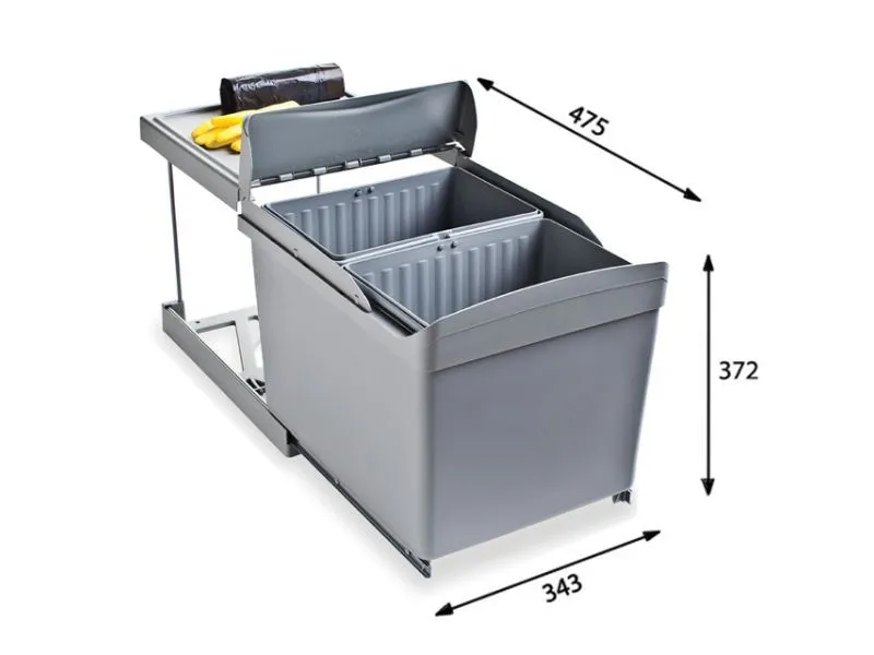 Система сортировки мусора ALBIO 30 2X16 L ALVEUS (1090336)