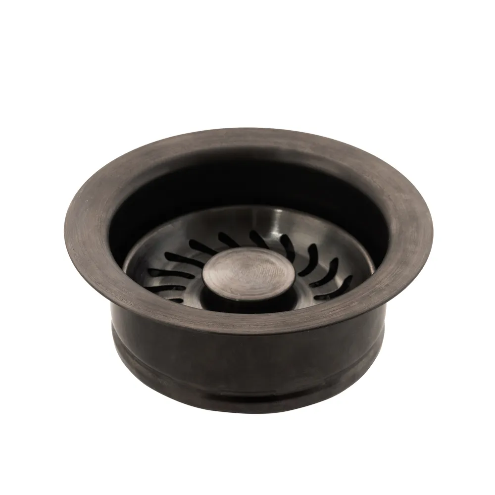 Фланец для диспоузера Ø114  мод. Fasolo Kolbeckite (цвет оружейный металл), отделка сталестином PVD