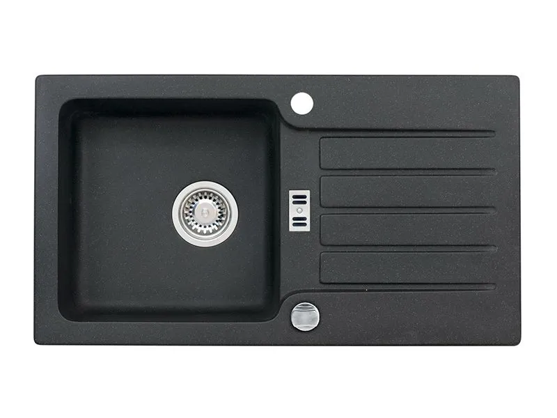 Мойка ALVEUS NIAGARA 30 GRANITAL CARBON-G91 780x435x160;1x с сифоном 1105297, (1076858)