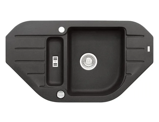 Мойка ALVEUS NIAGARA 60 GRANITAL CARBON-G91 900x500x160;1X с сифоном 1105297, (1090940)