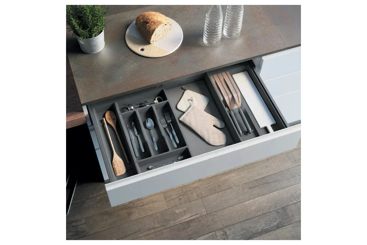 Лоток для столовых приборов Kombi 278мм, цвет серый (227989)