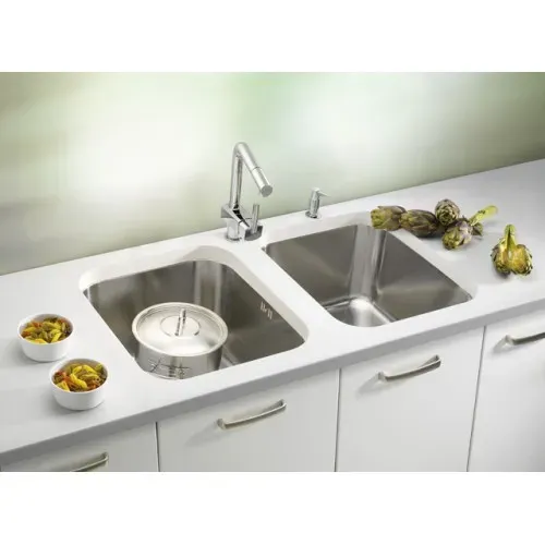 Мойка VARIANT 10 SAT-90 480X400X180 слив вдоль длинной стороны в комп. с сифоном 1130550 (1042481)