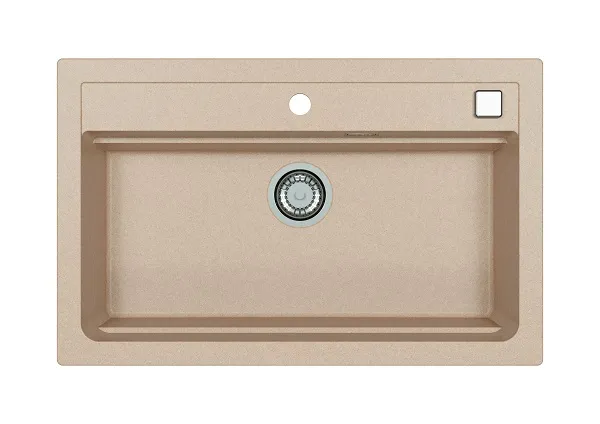 Мойка ALVEUS GRANITAL ATROX 40 TERRA - G22 790x500 в комплекте с сифоном 1132823 (1140444)