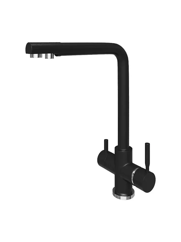 Смеситель кухонный Grandex Aqua PURE-L CARBON (9001014)