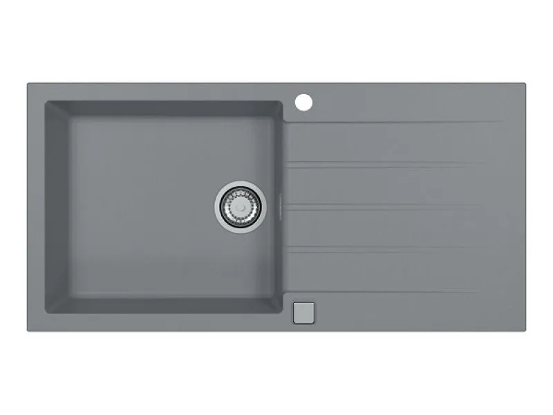 Мойка ALVEUS GRANITAL CADIT 50 CONCRETE- G81 1000 X 500 1X в комплекте с сифоном 1132823, (1140595)