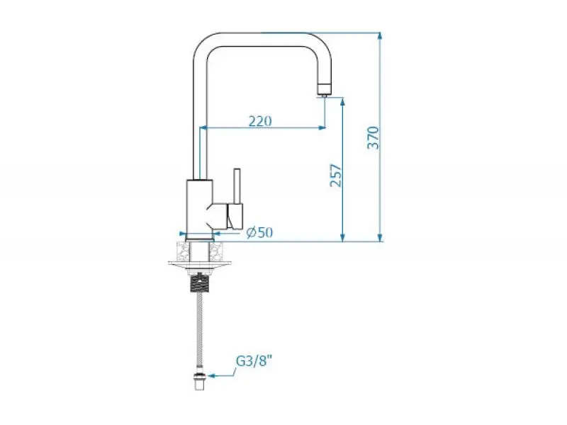 Смеситель для кухни ALVEUS DUAL SAT(1139809)