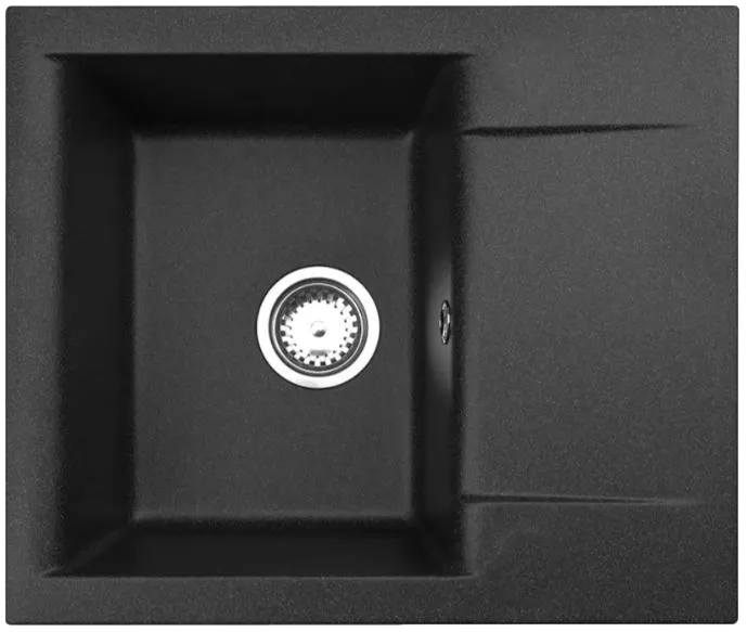 Мойка для кухни GEM 20 GRANITAL G91 590X500X180 в комплекте с сифоном(1149116)