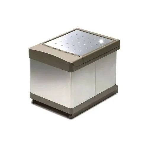 Система сортировки мусора ALBIO 30 2X16 L серый пластик/нержавещая сталь ALVEUS