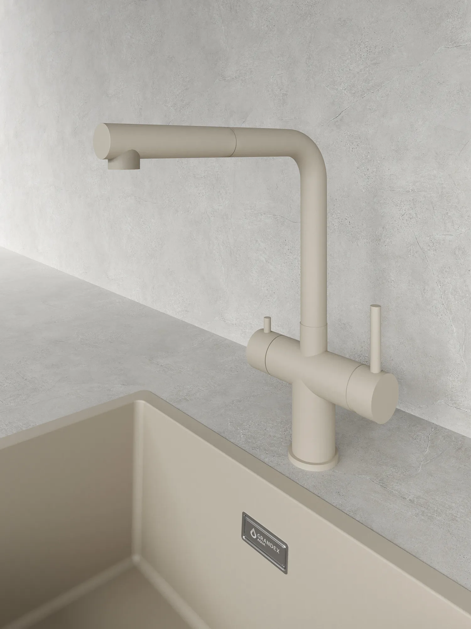 Смеситель кухонный Grandex Aqua Handy-P ARCTIC (90209611)