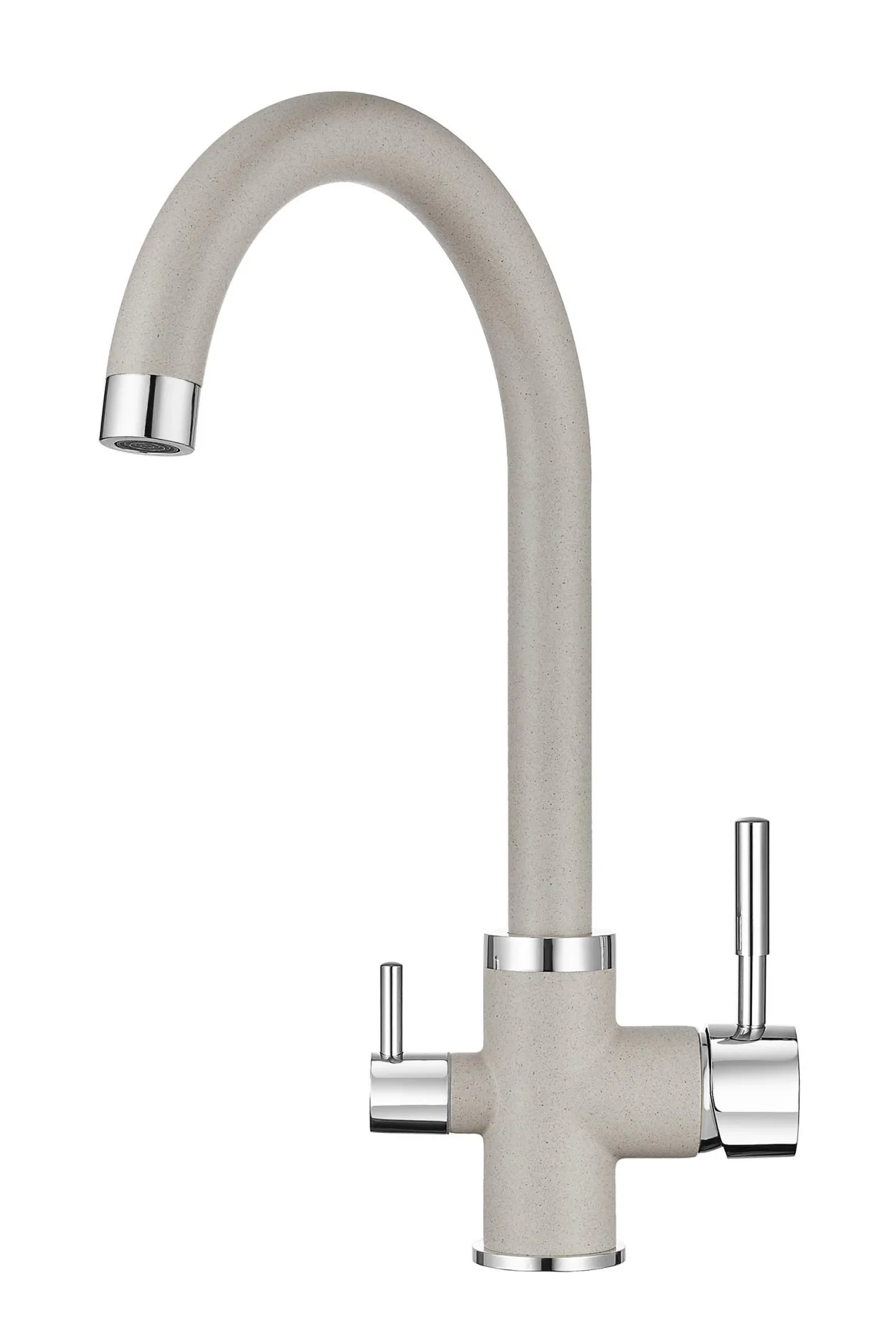 3015, XРОМ/БАЗАЛЬТ, СМЕСИТЕЛЬ КУХОННЫЙ