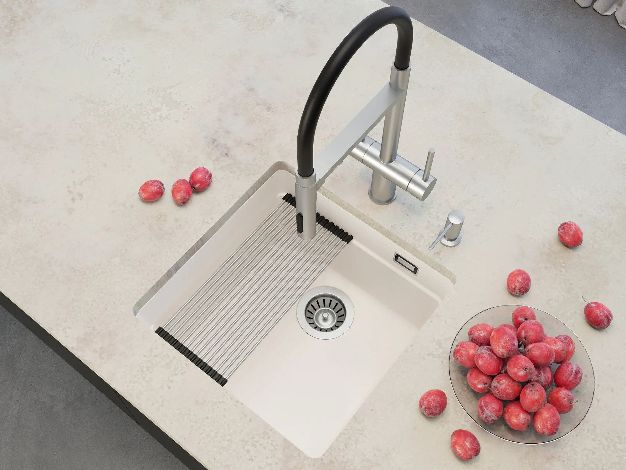 Кухонная мойка Grandex Aqua COMFORT 46U ARCTIC (500101)