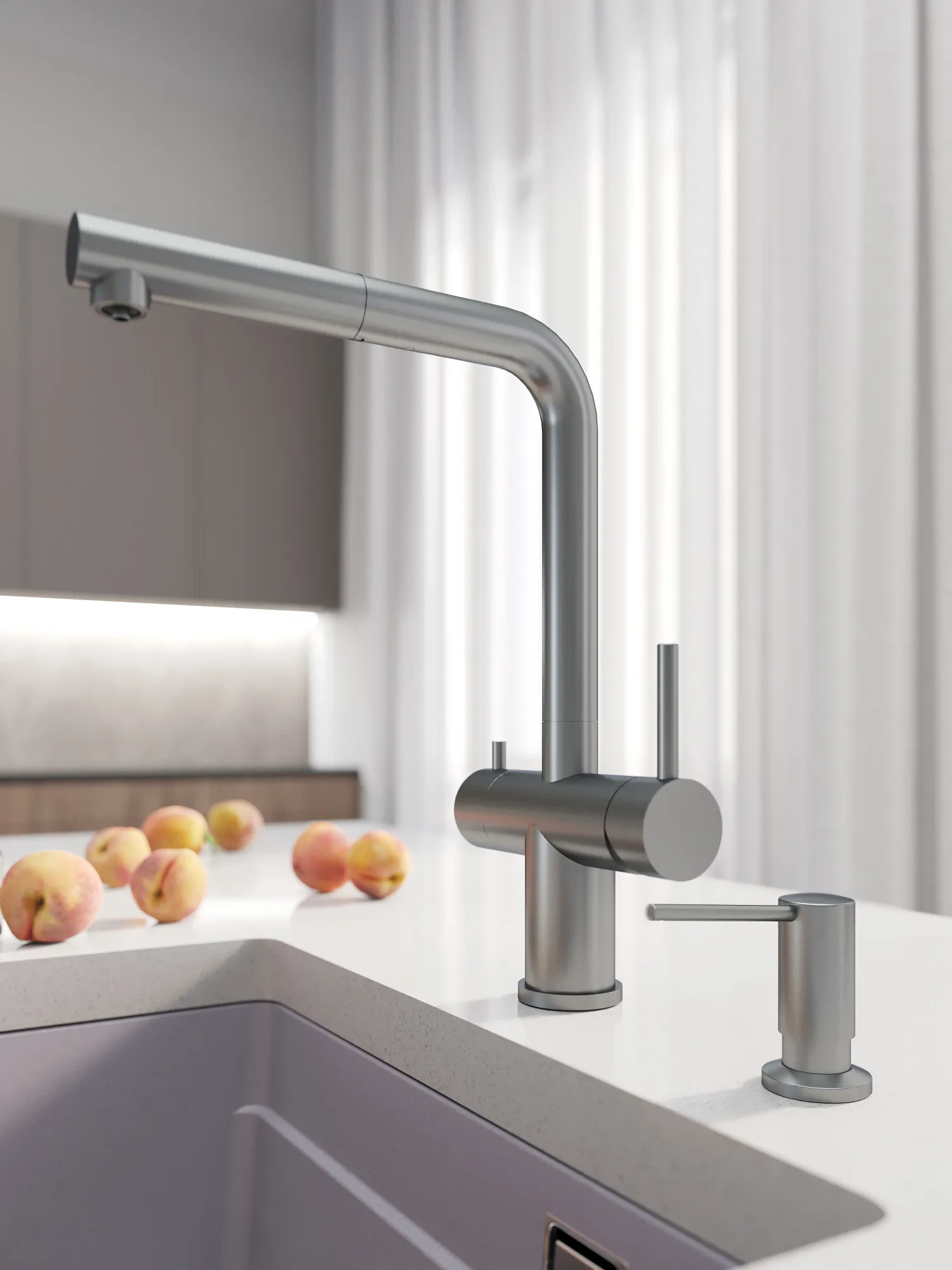 Смеситель кухонный Grandex Aqua Handy-P SAT (902096)