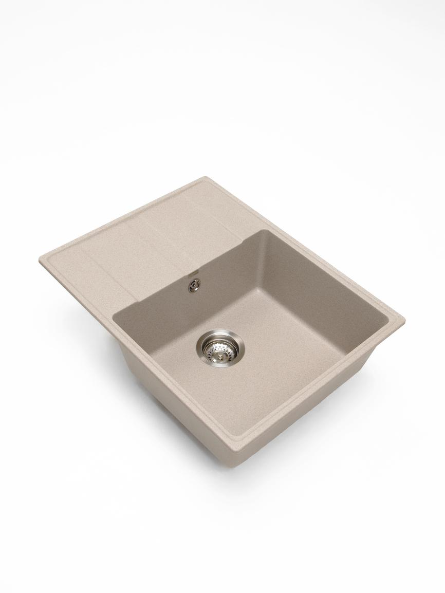 Кухонная мойка Grandex Aqua TOPLINE 65F BEIGE (600313)