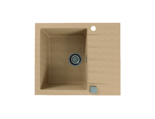 Мойка ALVEUS GRANITAL CADIT 10 BEIGE - G55 590 X 500  1X в комплекте с сифоном 1132823 (1132019)