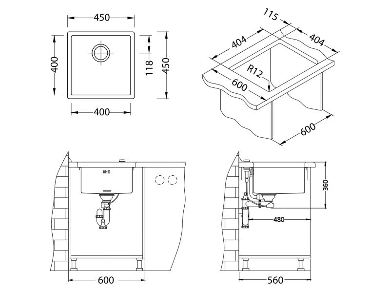 Мойка Alveus Quadrix Monarch 30 COPPER (1122689)