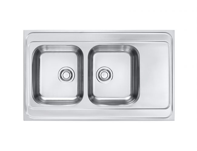 Мойка CLASSIC PRO 80 SAT-90 1000X600 в комплекте с сифоном  1130555,