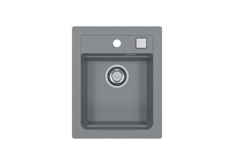 Мойка ALVEUS GRANITAL ATROX 10 CONCRETE - G81 470 X 500 в комплекте с сифоном 1132823 (1139770)
