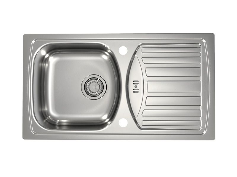 Мойка BASIC 150 NAT-90 NEW 780X435 в комплекте с сифоном  1130543 (1136532)