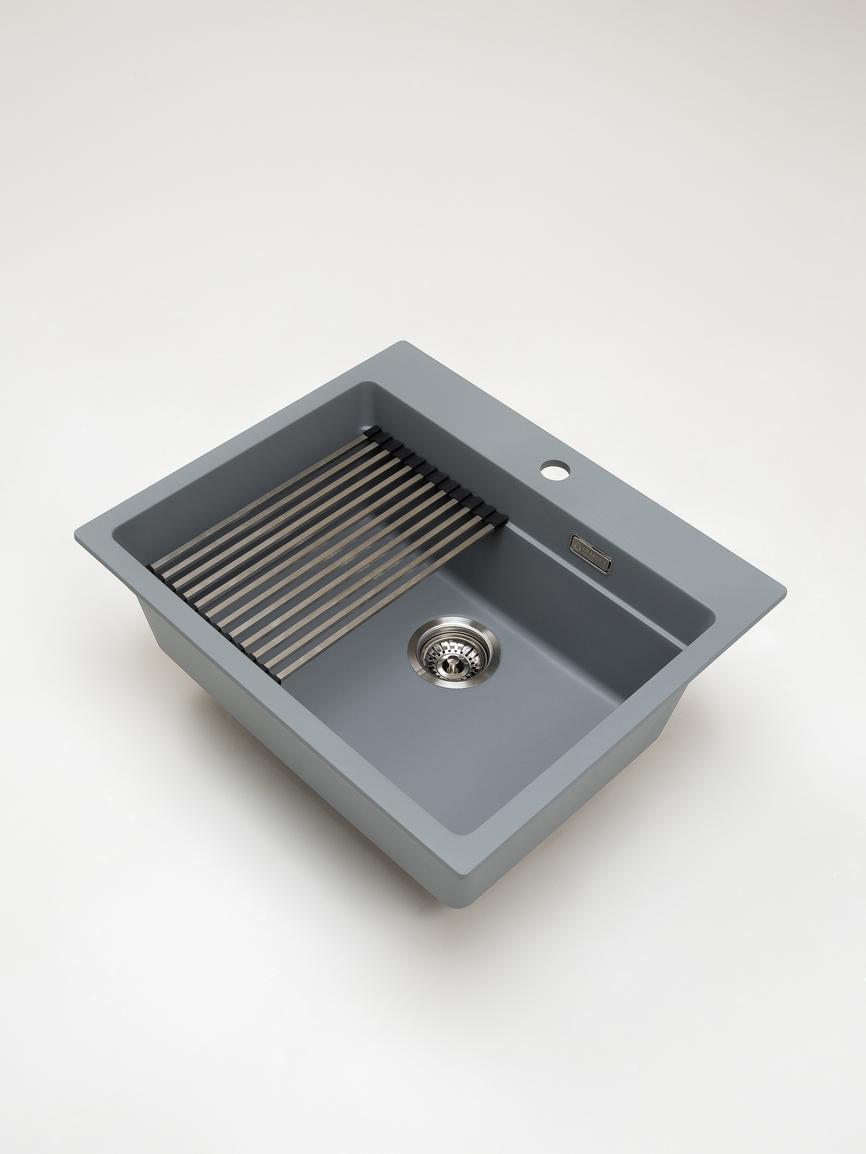 Кухонная мойка Grandex Aqua COMFORT 60F CONCRETE (500502)