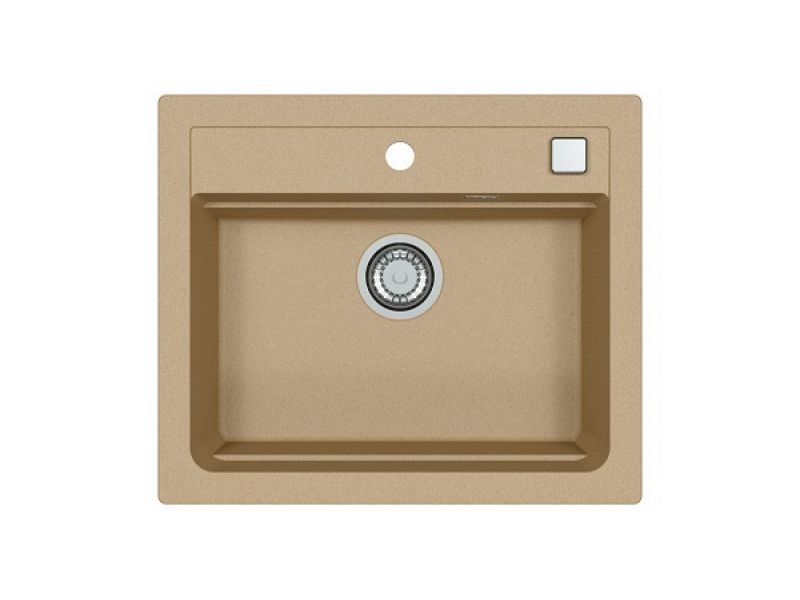 Мойка ALVEUS GRANITAL ATROX 30 BEIGE - G55 590 X  500  1X в комплекте с сифоном 1132823 (1131994)