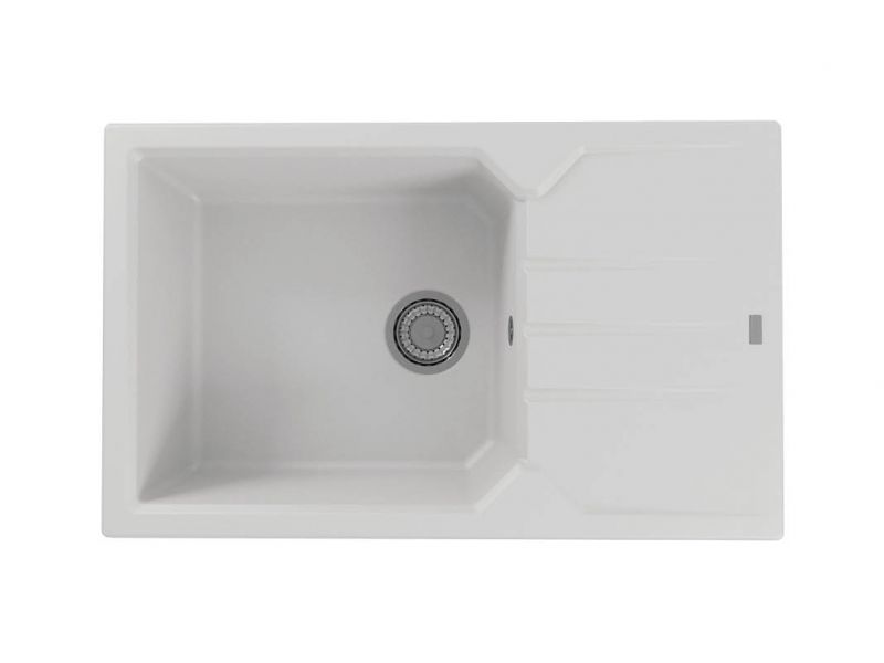 Мойка для кухни ALVEUS GRANITAL RECORD 40 G11 ARCTIC  780 x 480 x 180  в комплекте с сифоном 1130548