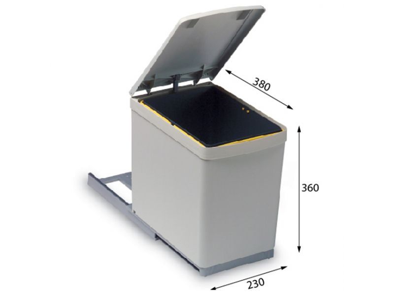 Система сортировки мусора ALBIO 10 1X16 L ALVEUS (1090331)