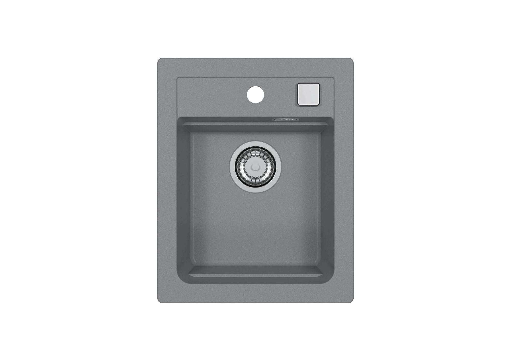Мойка ALVEUS GRANITAL ATROX 10 CONCRETE - G81 470 X 500 в комплекте с сифоном 1132823 (1139770)